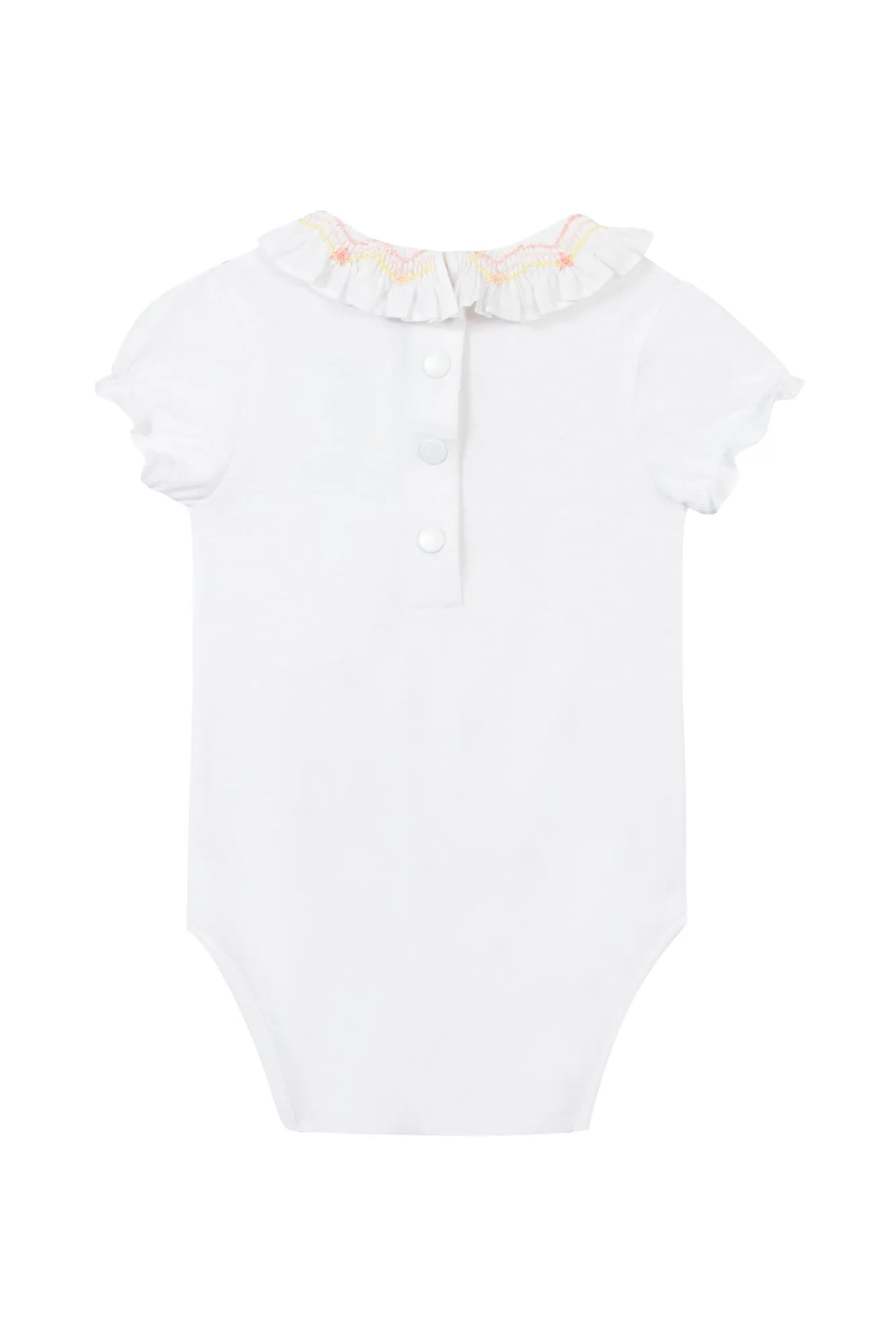 Bodysuit - White Embroidery Hand