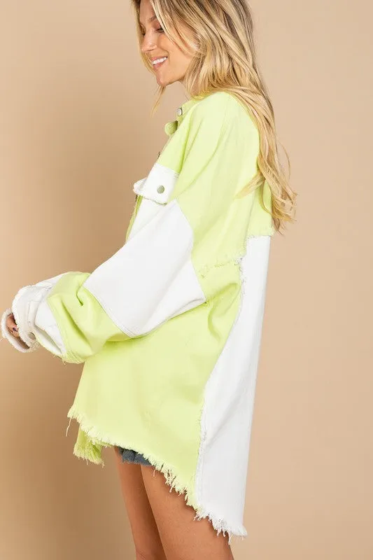 COLORBLOCK OVERSIZED JACKET (MULTIPLE COLORS AVAILABLE)