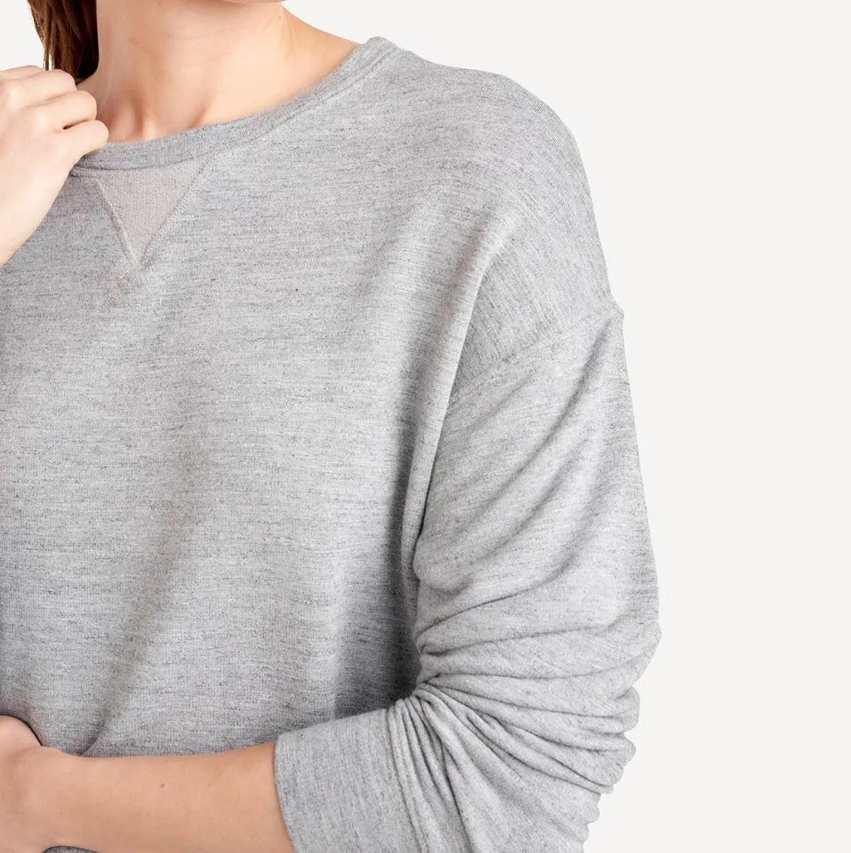 Dream Slub Pullover (Heather Grey)