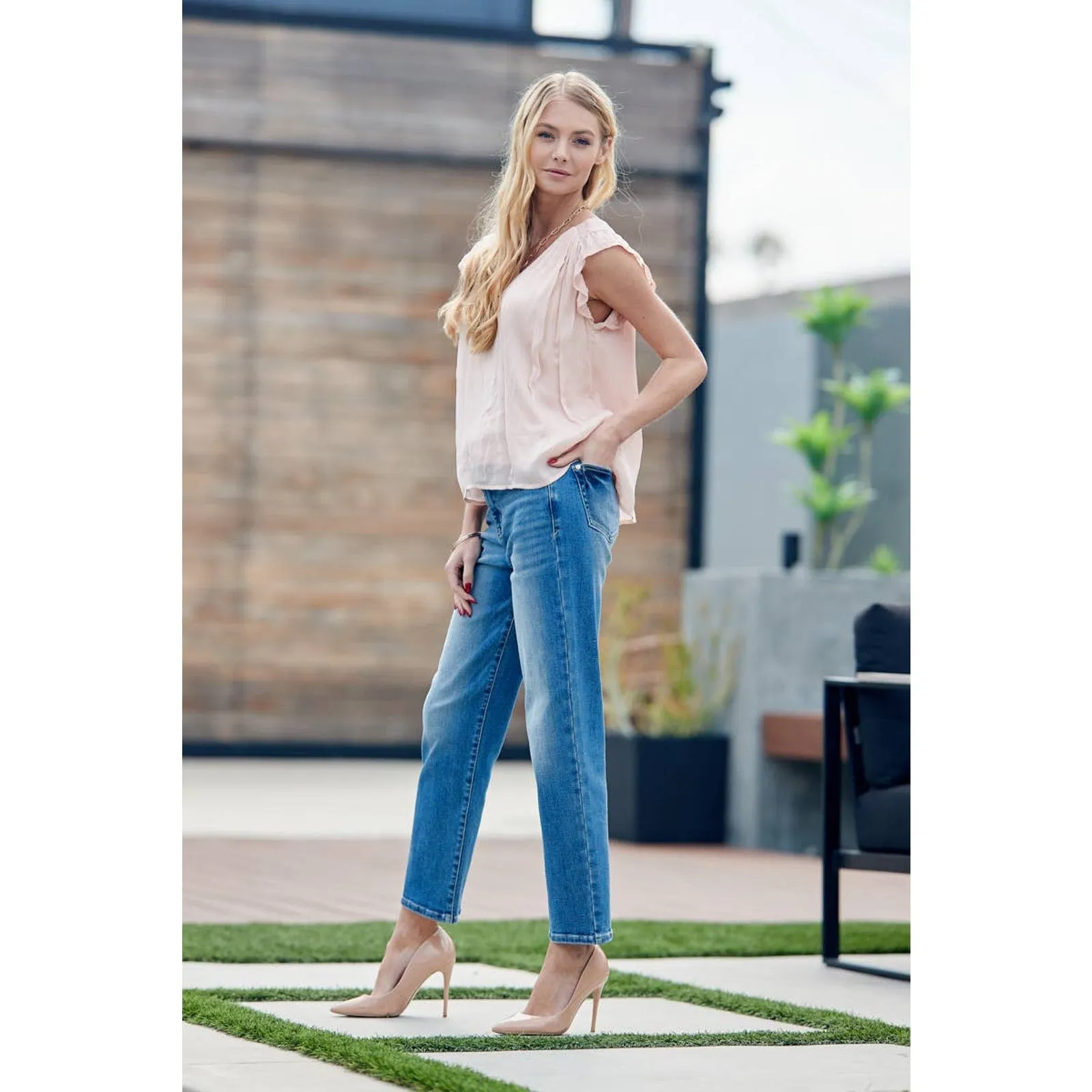 HIGH RISE PLUS TUMMY CONTROL SUPER STRETCH JEANS