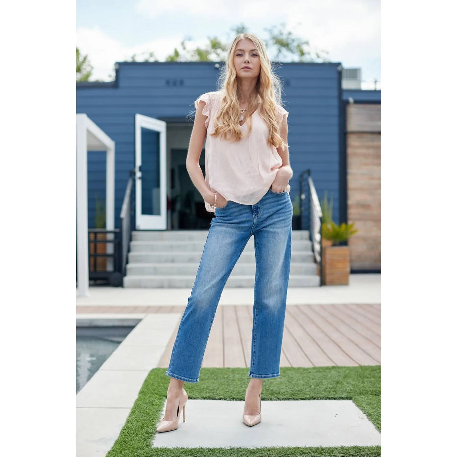HIGH RISE PLUS TUMMY CONTROL SUPER STRETCH JEANS