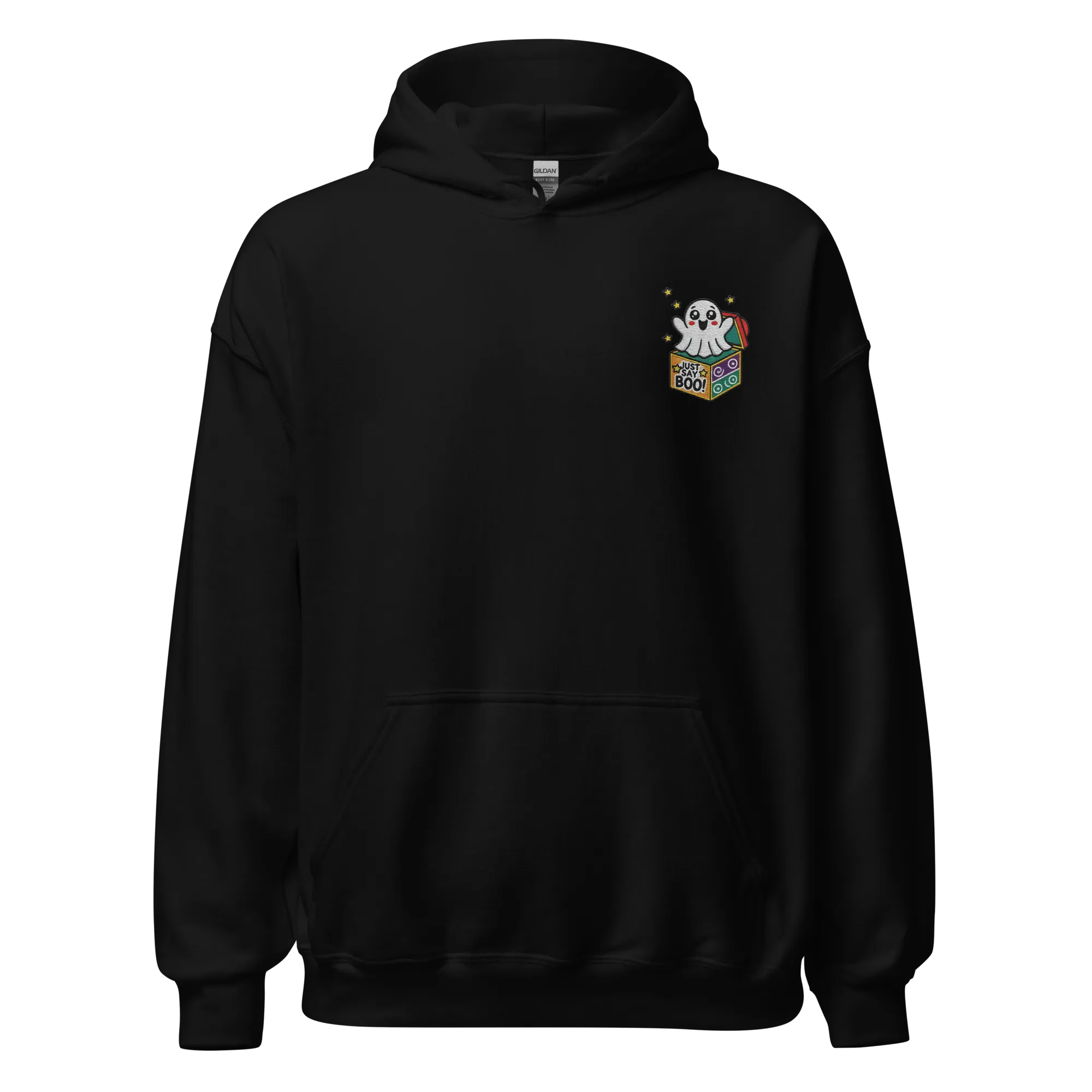 Just Say Boo - Halloween Hoodie - Spooky Halloween Hoodie