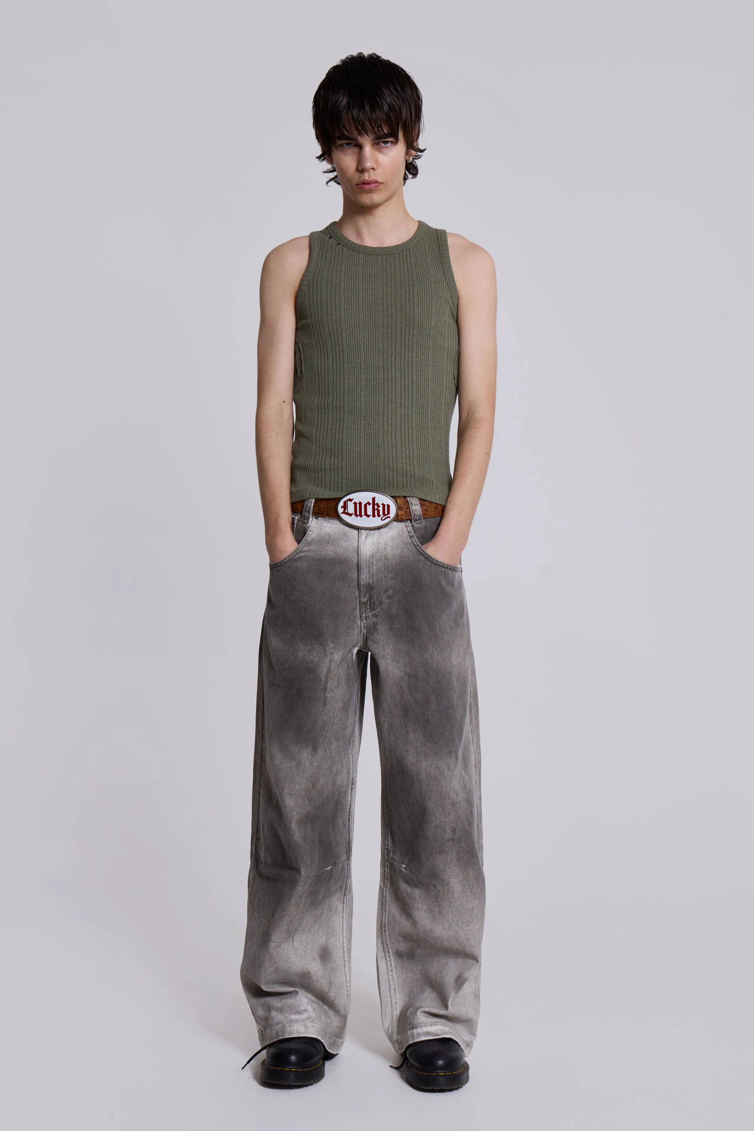 Khaki Hardware Rib Vest
