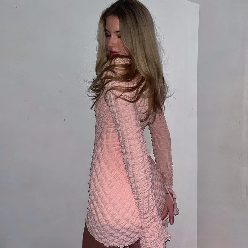 Madison Puff Plaid Sheath Dress