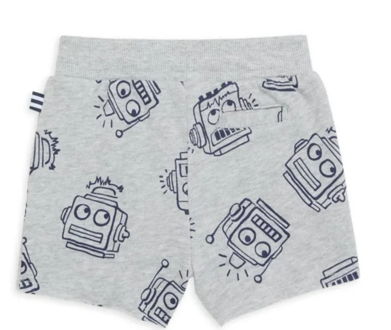 Robot Print Shorts