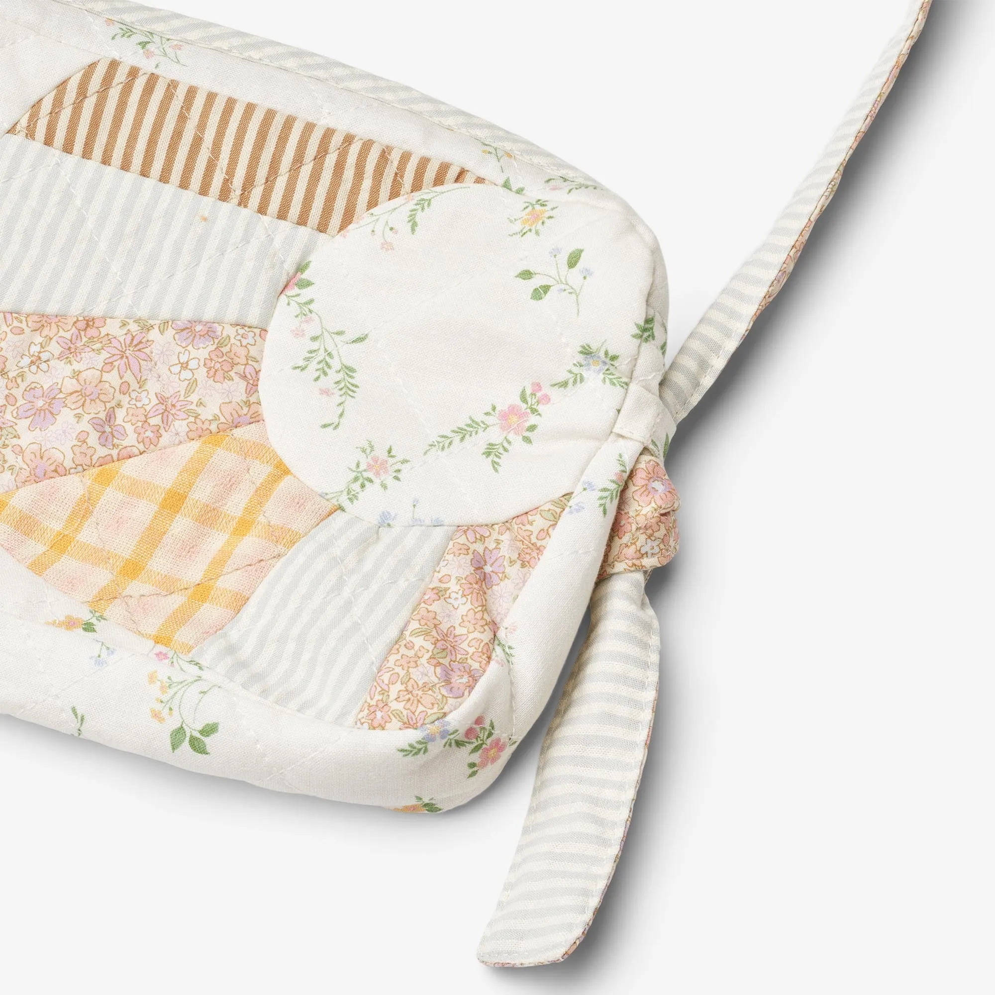 Sunday Bag Moono - ivory checked flowers