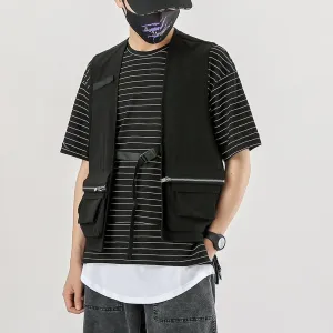 WLS Combat Zipper Pocket Cardigan Vest