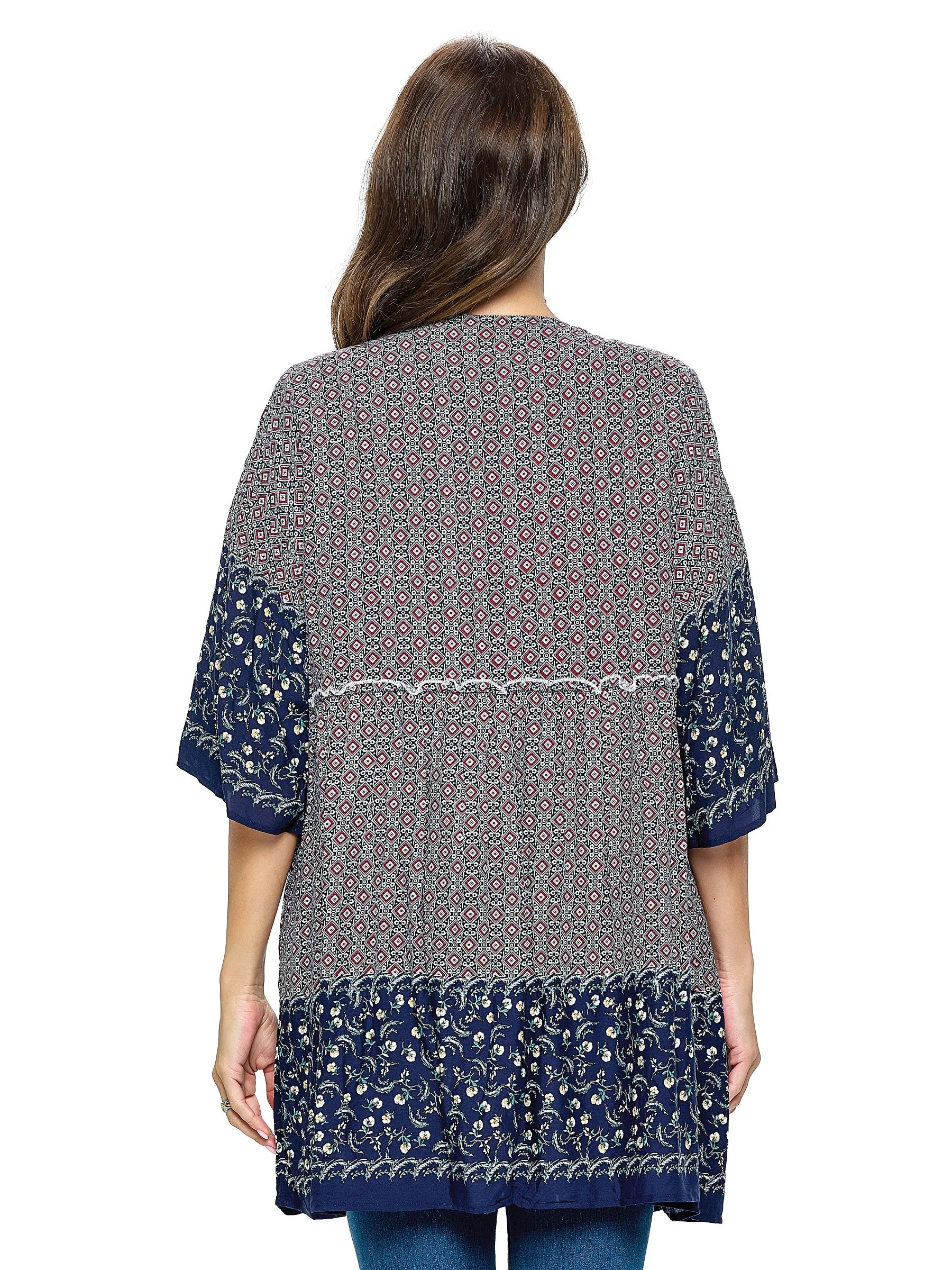Wrap Boho Geometric Pattern Floral